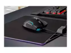 CORSAIR GLAIVE RGB PRO Comfort FPS/MOBA Gaming Mouse with Interchangeable Grips Aluminum Backlit RGB LED 18000 DPI Optical EU