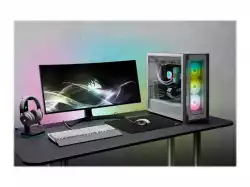 Corsair iCUE 5000X RGB Tempered Glass Mid-Tower Smart Case, White