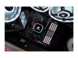 CORSAIR iCUE H100i RGB PRO XT Liquid CPU Cooler, 240mm Radiator, Dual 120mm ML PWM Fans, Intel: LGA1700 (with separate bracket)/LGA115X/LGA1200/LGA20XX, AMD: AM5/AM4/AM3/AM2/sTRX4/sTR4, 5Y warranty, black