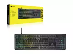 Corsair K55 CORE RGB Gaming Keyboard - Black, Fully customizable ten-zone RGB backlight, dedicated media control buttons