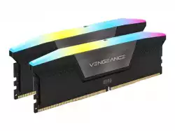 CORSAIR VENGEANCE RGB 32GB 2x16GB DDR5 5200MHz DIMM Unbuffered 40-40-40-77 XMP 3.0 Black Heatspreader RGB LED 1.25V
