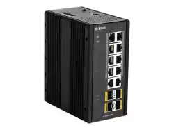 D-Link 14 Port L2 Managed Switch with 10 x 10/100/1000BaseT(X) ports (8 PoE) & 4 x 100/1000BaseSFP ports