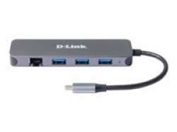 D-Link 5-in-1 USB-C Hub with Gigabit Ethernet/Power Delivery