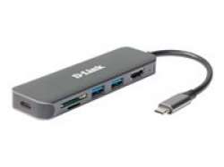 D-Link 6-in-1 USB-C Hub with HDMI/Card Reader/Power Delivery