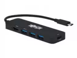 EATON TRIPPLITE USB-C Multiport Adapter - 4K 60 HDMI 3 USB-A Hub Ports 100W PD Charging HDR HDCP 2.2