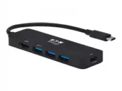 EATON TRIPPLITE USB-C Multiport Adapter - 4K 60 HDMI 3 USB-A Hub Ports 100W PD Charging HDR HDCP 2.2