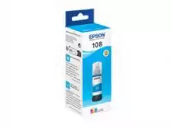 Epson 108 EcoTank Cyan ink bottle