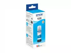 Epson 108 EcoTank Cyan ink bottle