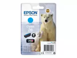 EPSON 1LB 26 ink cartridge cyan standard capacity 4.5ml 300 pages 1-pack RF-AM blister w/s
