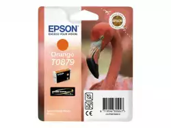 EPSON T0879 ink cartridge orange standard capacity 11.4ml 1-pack blister without alarm
