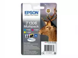 EPSON 1LB T1306 ink cartridge tri-colour extra high capacity 3 x 10.1ml 3-pack RF-AM blister DURABrite Ultra Ink w/s