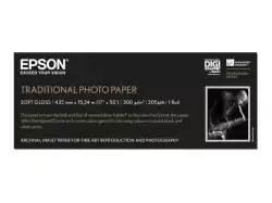 EPSON Traditional Photo Paper Roll A3 17inch 43.2cm x 15m 300g/m2 photo paper