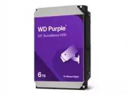HDD Video Surveillance WD Purple 6TB CMR, 3.5'', 256MB, SATA 6Gbps, TBW: 180