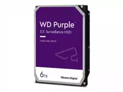 HDD Video Surveillance WD Purple 6TB CMR, 3.5'', 256MB, SATA 6Gbps, TBW: 180