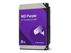 HDD Video Surveillance WD Purple 8TB CMR, 3.5'', 256MB, 5640 RPM, SATA, TBW: 180