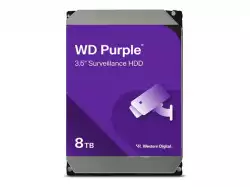 HDD Video Surveillance WD Purple 8TB CMR, 3.5'', 256MB, 5640 RPM, SATA, TBW: 180