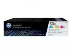 HP 126A Cyan/Magenta/Yellow Tri-pack LaserJet Toner Cartridges