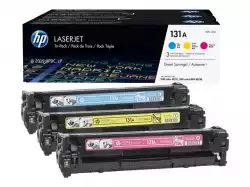 HP 131A original Toner cartridge U0SL1AM cyan magenta yellow standard capacity 3 x 1.800 pages 3-pack