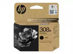 HP 308e EvoMore Black Original Ink Cartridge                          