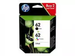 HP 62 original Ink cartridge N9J71AE Combo 2-Pack Standard Capacity Black and Colour cartridge                          