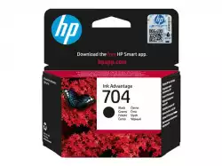 HP 704 original Ink cartridge CN692AE 445 black standard capacity 480 pages