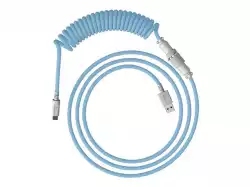 HP HyperX USB-C Coiled Cable Light Blue-White