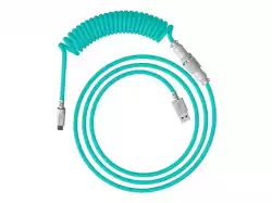 HP HyperX USB-C Coiled Cable Light Green-White