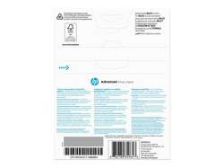 HP Advanced Glossy Photo Paper-25 sht/13 x 18 cm borderless
