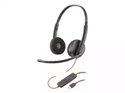 HP Poly Blackwire 3220 Stereo USB-C Headset +USB-C/A Adapter Bulk SmartBuy