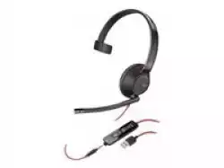 HP Poly Blackwire 5210 Blackwire 5200 series headset on-ear wired active noise cancelling 3.5mm jack USB-A black