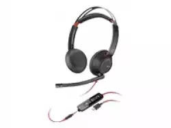 HP Poly Blackwire 5220 Stereo USB-C Headset +3.5mm Plug +USB-C/A Adapter SmartBuy