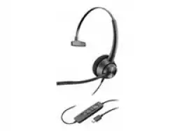 HP Poly EncorePro 310 EncorePro 300 series headset on-ear wired active noise cancelling USB-C black Works With Chromebook Certif