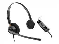 HP Poly EncorePro 320 EncorePro 300 series headset on-ear wired active noise cancelling USB-A black Certified for Microsoft Teams