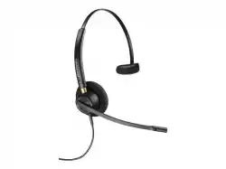 HP Poly EncorePro 510D EncorePro 500 series headset on-ear wired active noise cancelling Quick Disconnect black TAA Compliant