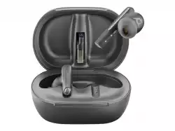 HP Poly Voyager Free 60+ UC Carbon Black Earbuds +BT700 trådlös Bluetooth USB-C Adapter +Touchscreen Charge Case