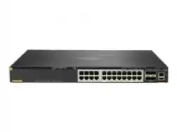 HPE Aruba 6300M Switch 24 Port Smart Rate 1/2.5/5GbE Class 6 PoE and 4 Port SFP56 Layer 3 Stackable 1U CX Mobile App NetEdit