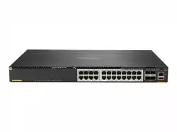 HPE Aruba 6300M Switch 24 Port Smart Rate 1/2.5/5GbE Class 6 PoE and 4 Port SFP56 Layer 3 Stackable 1U CX Mobile App NetEdit                          