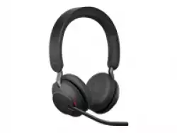 JABRA Evolve2 65 MS Stereo Headset on-ear Bluetooth wireless USB-A noise isolating black Certified for Microsoft Teams