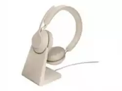 JABRA Evolve2 65 Link380a UC Stereo Stand Beige