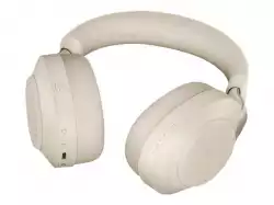 JABRA Evolve2 85 MS Stereo Headset full size Bluetooth wireless wired active noise cancelling 3.5 mm noise isolating beige MS Te