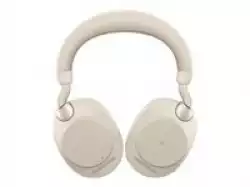 JABRA Evolve2 85 MS Stereo Headset full size Bluetooth wireless wired active noise cancelling 3.5 mm noise isolating beige MS Te
