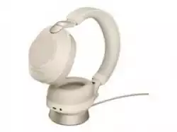 JABRA Evolve2 85 Link380a UC Stereo Stand Beige