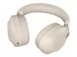 JABRA Evolve2 85 MS Stereo Headset full size Bluetooth wireless wired active noise cancelling 3.5 mm noise isolating beige MS Te