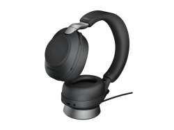 JABRA Evolve2 85 UC Stereo Headset full size Bluetooth wireless wired active noise cancelling 3.5 mm jack noise isolating black