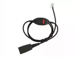 JABRA QD Cord auf RJ10 spiral 0.5-1Meter incl. Mute