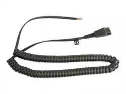 JABRA QD cord coiled open ends