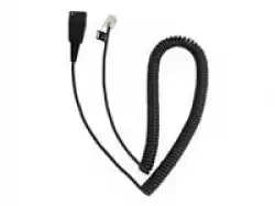 JABRA QD Cord to RJ10 coiled 0.5-2 meters for Lucent Callmaster V VI Cisco 79xx and PLX A22