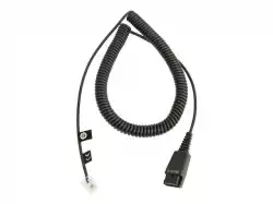 JABRA QD Cord to RJ10 coiled 0.5-2 meters standard-allocation                          