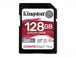 Kingston 128GB SDXC Canvas React Plus SDXC UHS-II 280R/100W U3 V60