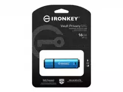 KINGSTON 16GB USB-C IronKey Vault Privacy 50C AES-256 Encrypted FIPS 197